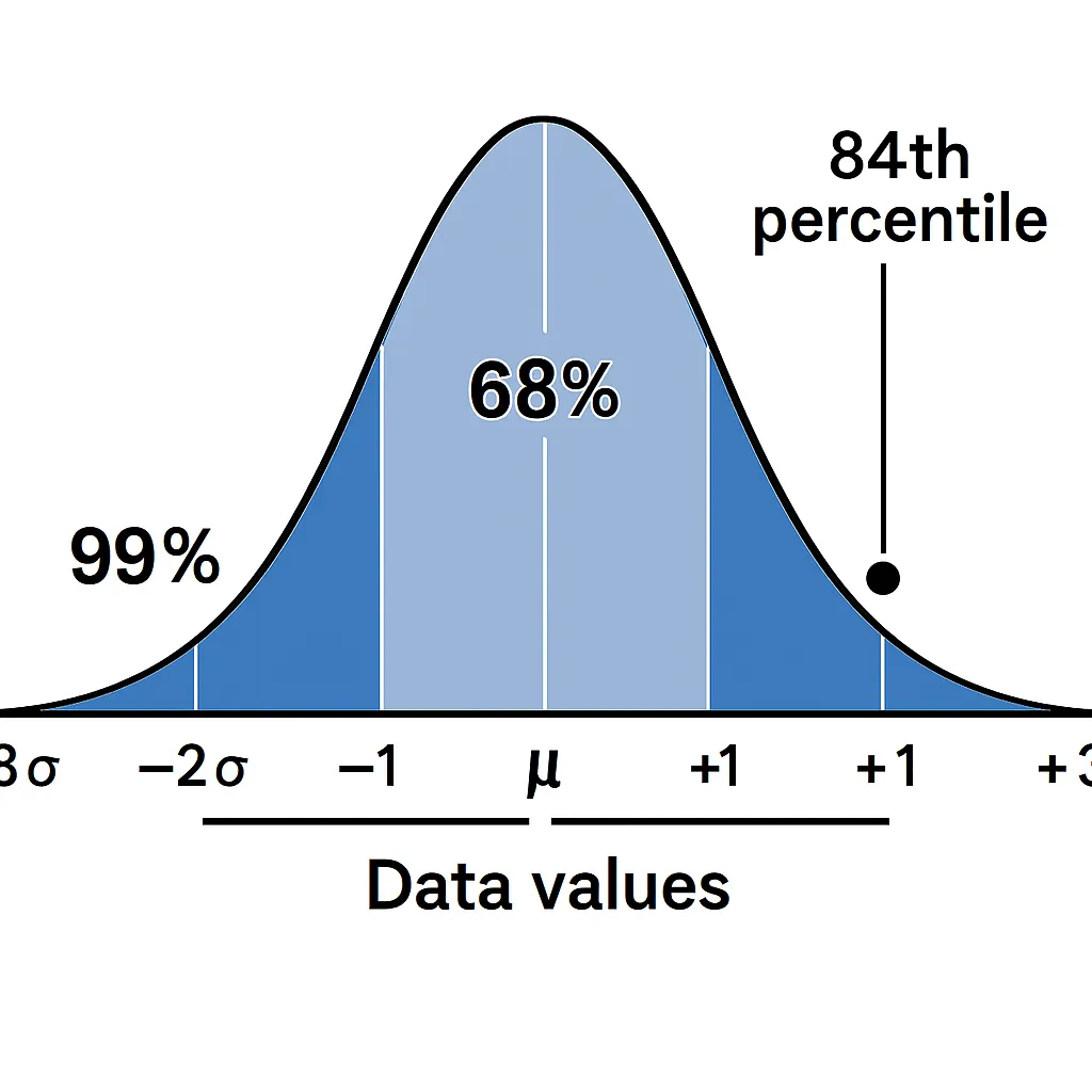 percentile from standard deviation